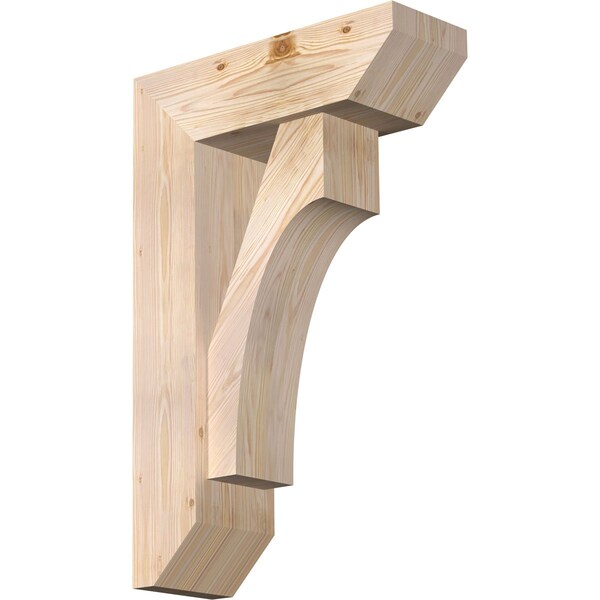 Ekena Millwork Westlake Slat Smooth Bracket w/ Offset Brace, Douglas Fir, 7 1/2"W x 22"D x 34"H BKT0806X22X34WTL06SDF - main